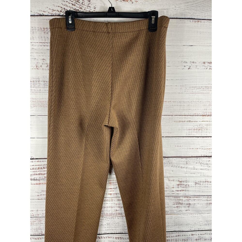 Stizzoli Women's 42 Size XL Brown Wool Made in Italy Herringbone High Rise Dress - Picture 6 of 8